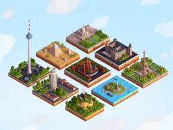 Polygonia World Landmarks Low Poly Bundle Low-poly  3D model