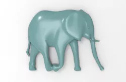 Printable Elephant Relief  3D print model