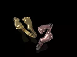 ring baby feet  3D print model