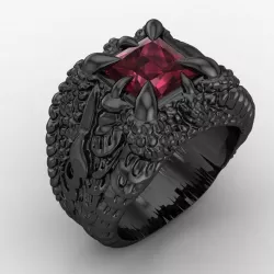 Ring in the dragon paw 3D print model