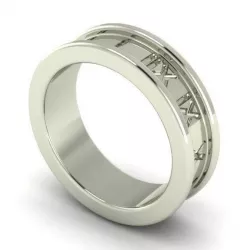 Roman Math Signs Wedding Ring 3D print model