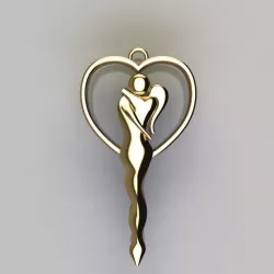 Romance necklace 3D print model
