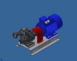 Rotary vane pump group
