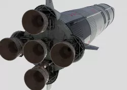 saturn-5 rocket 3D model