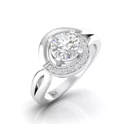 Silver wedding ring 251 3D print model
