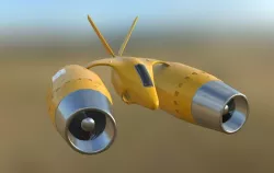Simon fantasy aircraft Low-poly  3D model