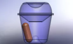 six mini-sausages in the box