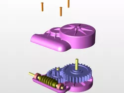 Small 90 degree gearbox