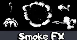 Smoke FX Effects Sprite Sheet Cartoon Stylized Comic  Texture