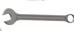 Spanner 17-25 with solid works