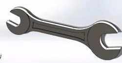 Spanner with solid works