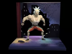 Steroid Rick 3D print model