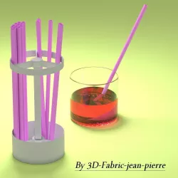 STRAW HOLDER 3D print model