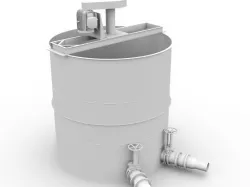 tank with motor 3D model