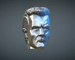 Terminator T1000 inspirited figure Head 3D print model