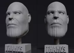 Thanos Head Statue 3D print model