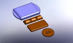 two-piece case for snacks