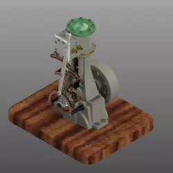 Vertical steam engine
