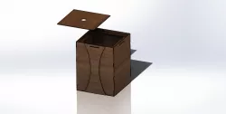 wooden Garbage basket