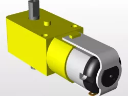 Yellow Dc Motor