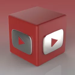 Youtube Logo Low-poly  3D model