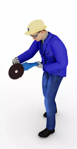 010_Male_Worker_grinder_01