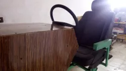 2D Car racing motion simulator with VR features