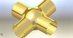 4 pipe joint with solid works