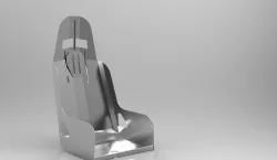 Aluminium racing seat 17" width