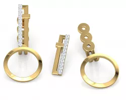 Bar and Hoop Ear Jacket 3D print model