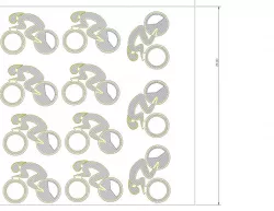 Bicycle keychain