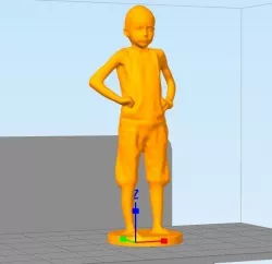 boy standing 3D print model