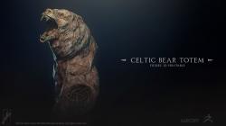 Celtic Bear Totem 3D print model