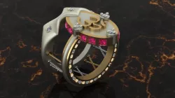 Charm and Talisman Ring of OMMM Mantra Symbol  3D print model