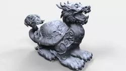 Chinese Turtle figurine 3D print model