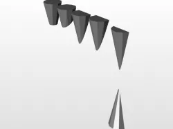Conical Sections Made in Creo Parametric students Edition.