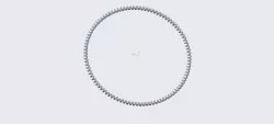 Continuous Spiral Spring on Circular Path