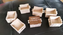 Crate for Playmobil "Danger Explosives" lid