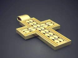 Cross Shape Pendant CAD-6417 3D print model