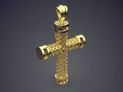 Cross Shape Pendant CAD-6421 3D print model
