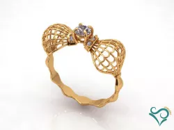 diamond gold ring gemstone printable Jewelry 3D print model