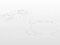 door and table