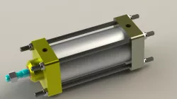 Double acting cylinder