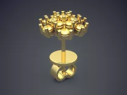 Earring CAD-6709 3D print model