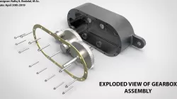 Four Gear Gearbox Assembly