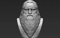 Gimli Lord of the Rings bust 3D printing ready stl obj formats 3D print model
