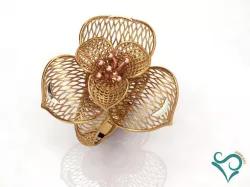 Gold Ring engagement ring printable jewellry 3D print model