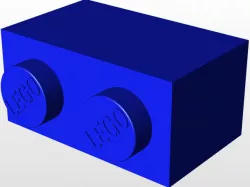 Lego Steinrohling 1x2
