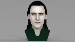 Loki bust ready for full color 3D printing 3D print model