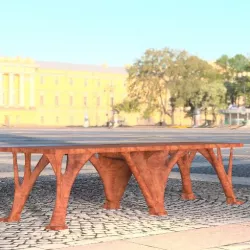 Long Sofa Chair Furniture - Organic Shape (Generative Design)